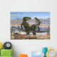 Confrontation between Two Prehistoric Wall Decal