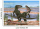 Confrontation between Two Prehistoric Wall Decal