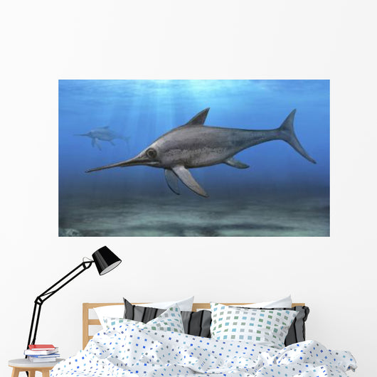 Eurhinosaurus Longirostris Swimming Prehistoric Wall Decal