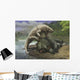 Inostrancevia Attacks Scutosaurus Wall Decal