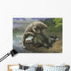Inostrancevia Attacks Scutosaurus Wall Decal