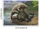 Inostrancevia Attacks Scutosaurus Wall Decal