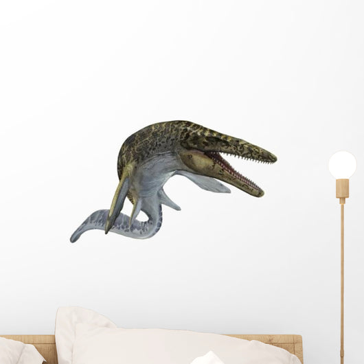 Illustration Mosasaurus from Cretaceous Wall Decal