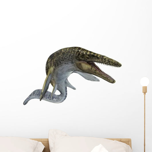 Illustration Mosasaurus from Cretaceous Wall Decal