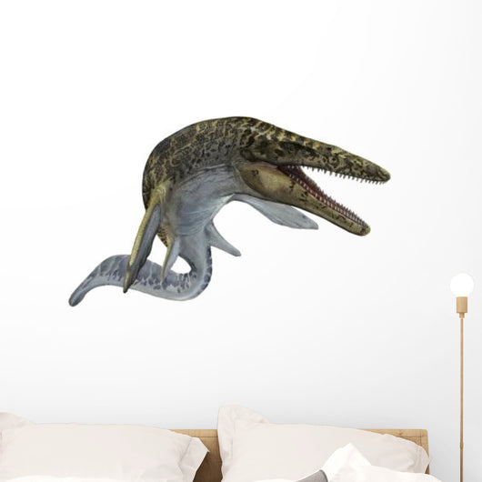 Illustration Mosasaurus from Cretaceous Wall Decal