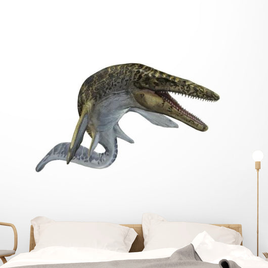 Illustration Mosasaurus from Cretaceous Wall Decal