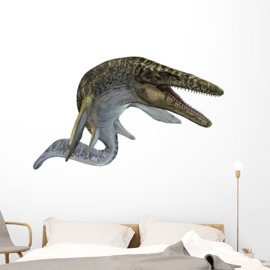 Illustration Mosasaurus from Cretaceous Wall Decal