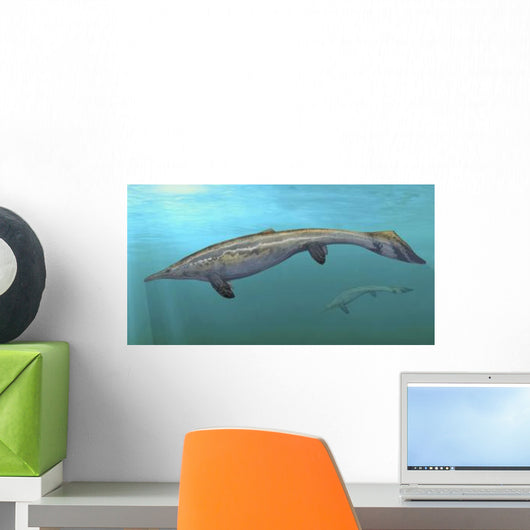 Plotosaurus Bennisoni Swimming Prehistoric Wall Decal