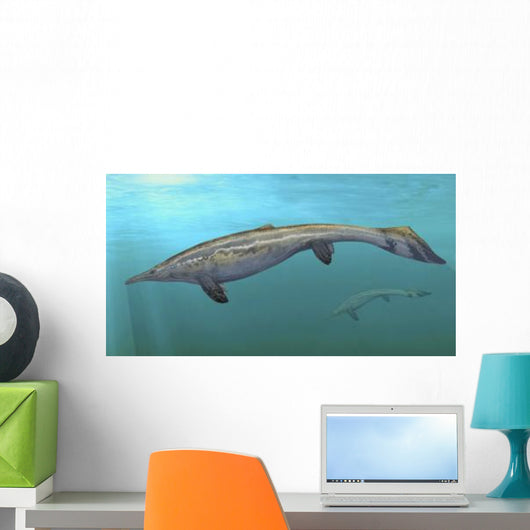 Plotosaurus Bennisoni Swimming Prehistoric Wall Decal