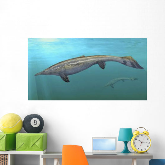 Plotosaurus Bennisoni Swimming Prehistoric Wall Decal
