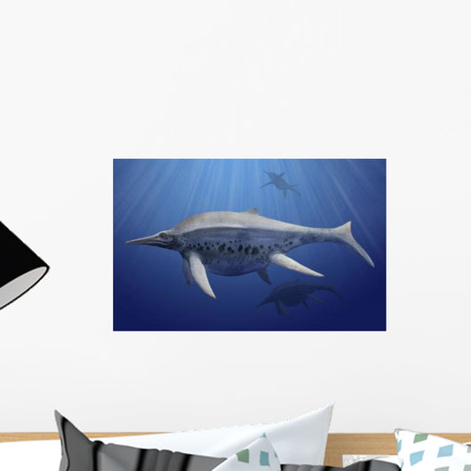 Shonisaurus Popularis Swimming Prehistoric Wall Decal