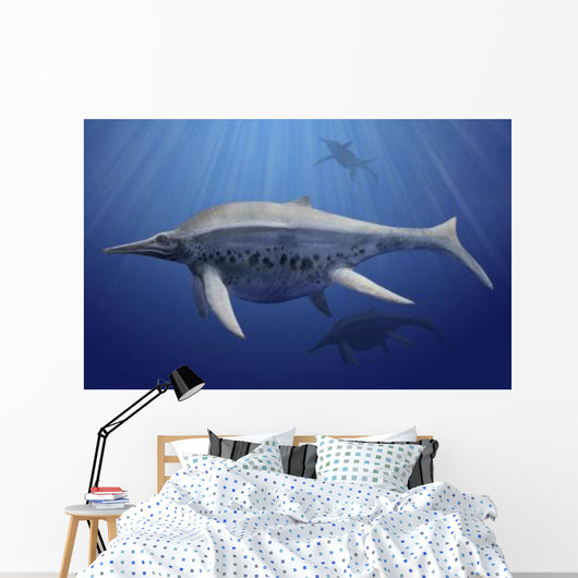 Shonisaurus Popularis Swimming Prehistoric Wall Decal