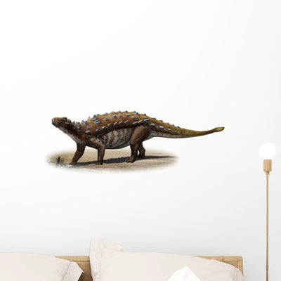 Talarurus Plicatospineus Prehistoric Era Wall Decal shown on a wall