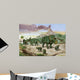 Albertosaurus Observes Family Arrhinoceratops Wall Decal