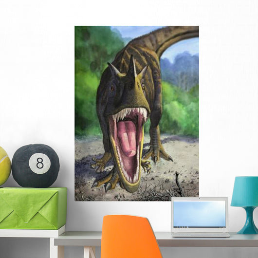 Angry Ceratosaurus Dentisulcatus Dinosaur Wall Decal