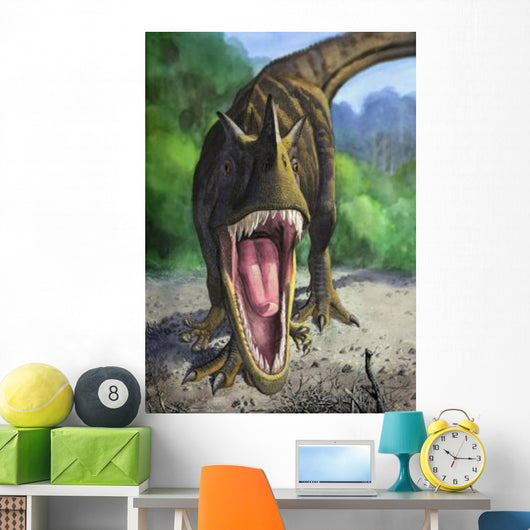 Angry Ceratosaurus Dentisulcatus Dinosaur Wall Decal