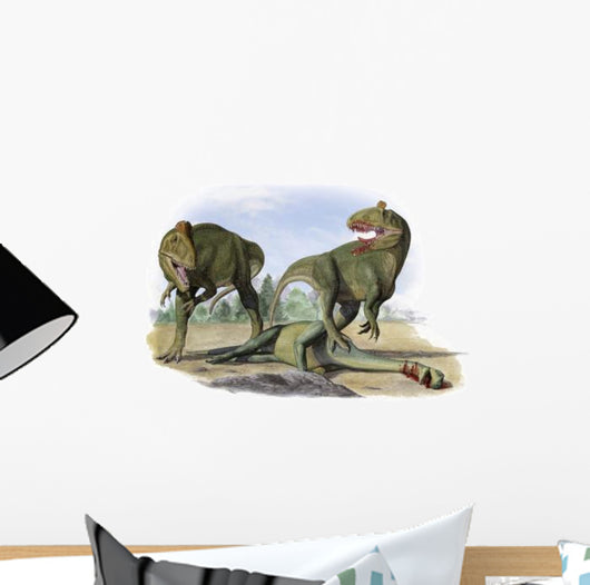 Two Cryolophosaurus Ellioti Dinosaurs Wall Decal