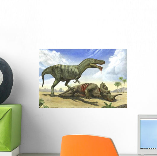 Gorgosaurus Libratus Stands over Wall Decal