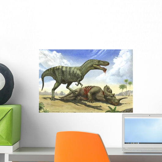 Gorgosaurus Libratus Stands over Wall Decal