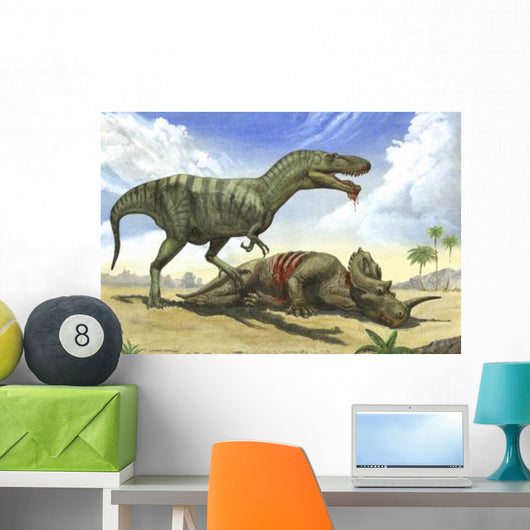 Gorgosaurus Libratus Stands over Wall Decal