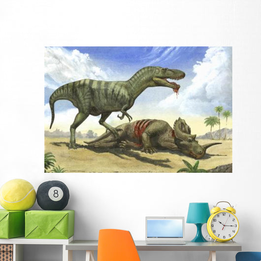 Gorgosaurus Libratus Stands over Wall Decal
