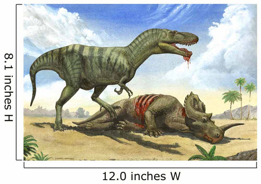 Gorgosaurus Libratus Stands over Wall Decal