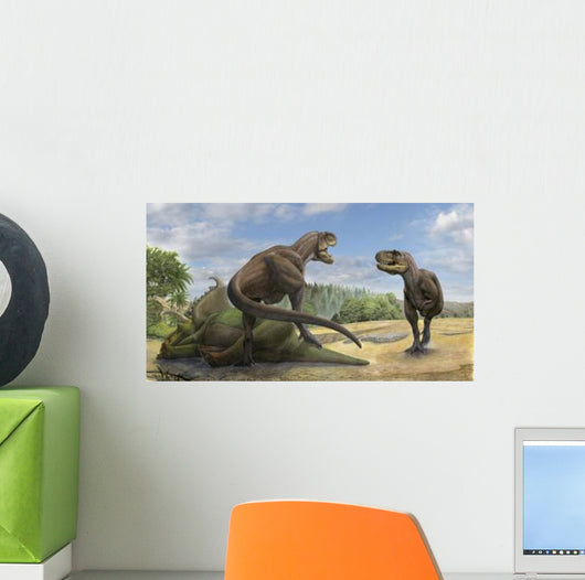 Teratophoneus Dinosaur Defends Its Wall Decal