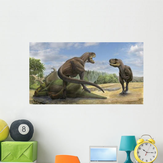 Teratophoneus Dinosaur Defends Its Wall Decal