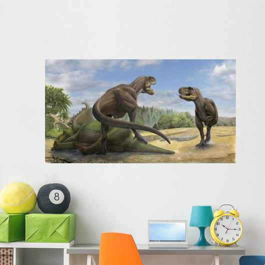 Teratophoneus Dinosaur Defends Its Wall Decal