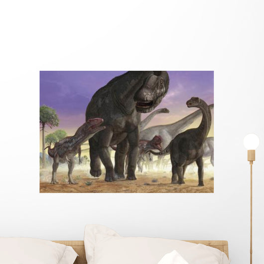 Couple Predator Mapusaurus Try Wall Decal