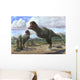 Pair Pycnonemosaurus Nevesi Running Wall Decal