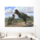 Pair Pycnonemosaurus Nevesi Running Wall Decal