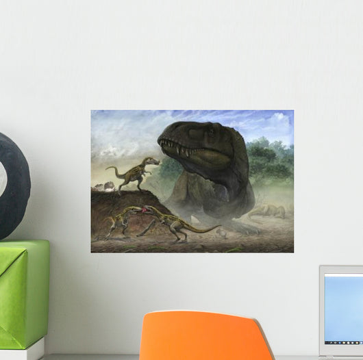 Mother Zhuchengtyrannus Magnus With Wall Decal