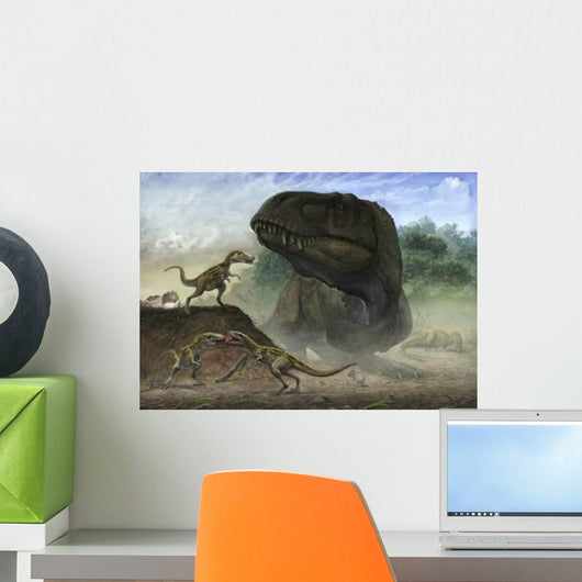 Mother Zhuchengtyrannus Magnus With Wall Decal