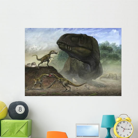 Mother Zhuchengtyrannus Magnus With Wall Decal