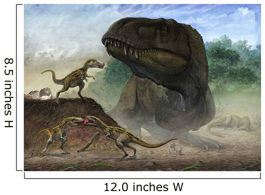 Mother Zhuchengtyrannus Magnus With Wall Decal