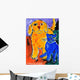 Blue and Yellow Friends Wall Decal