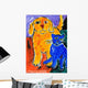 Blue and Yellow Friends Wall Decal