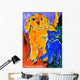 Blue and Yellow Friends Wall Decal