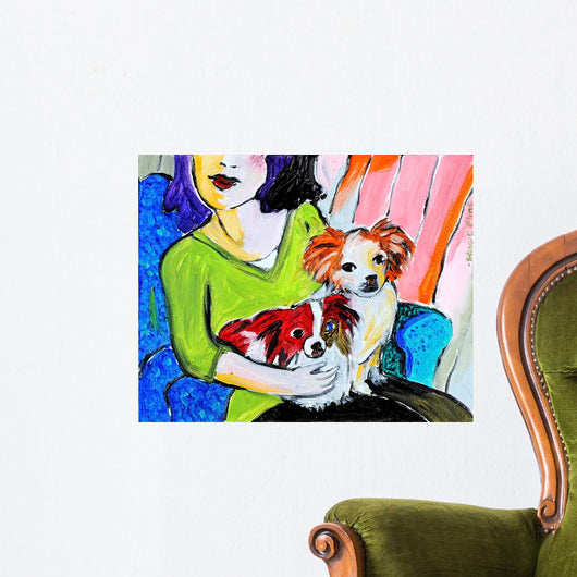 Lady with Her Lap Wall Decal