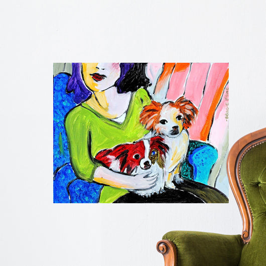 Lady with Her Lap Wall Decal