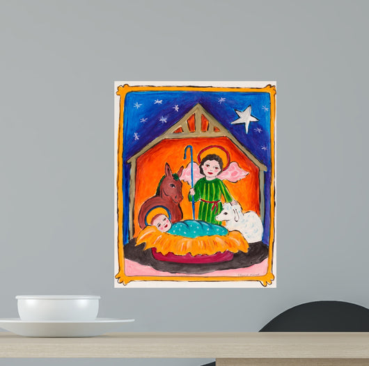 Manger Scene Wall Decal