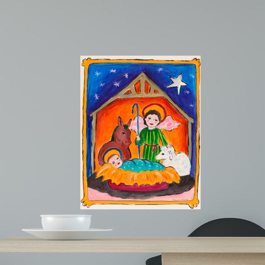 Manger Scene Wall Decal