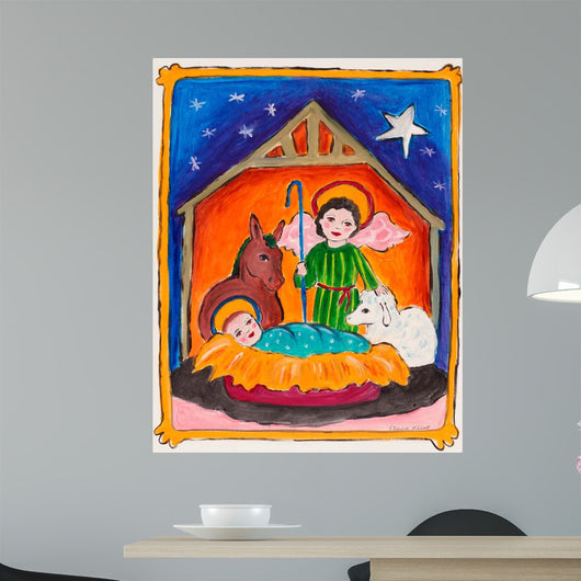 Manger Scene Wall Decal