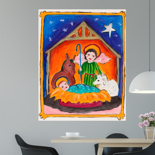 Manger Scene Wall Decal