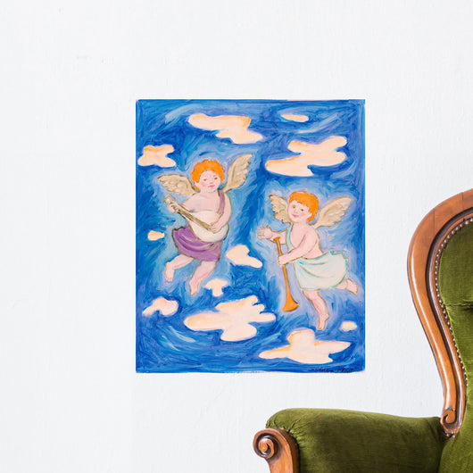 Musical Cherubs Wall Decal