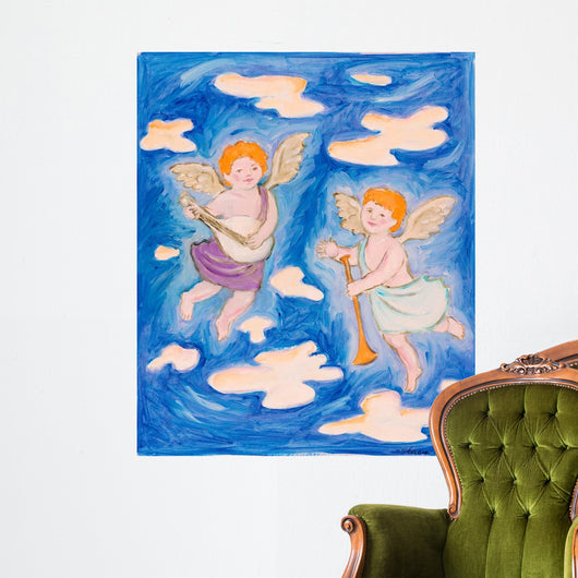 Musical Cherubs Wall Decal