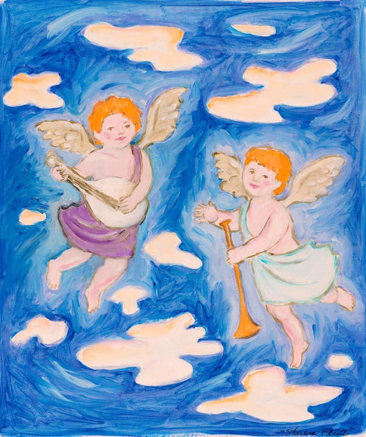Musical Cherubs Wall Decal