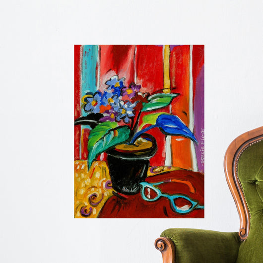 African Violets Wall Decal