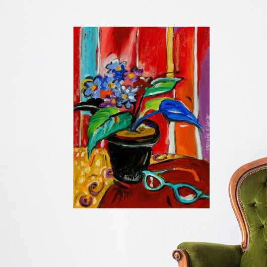 African Violets Wall Decal